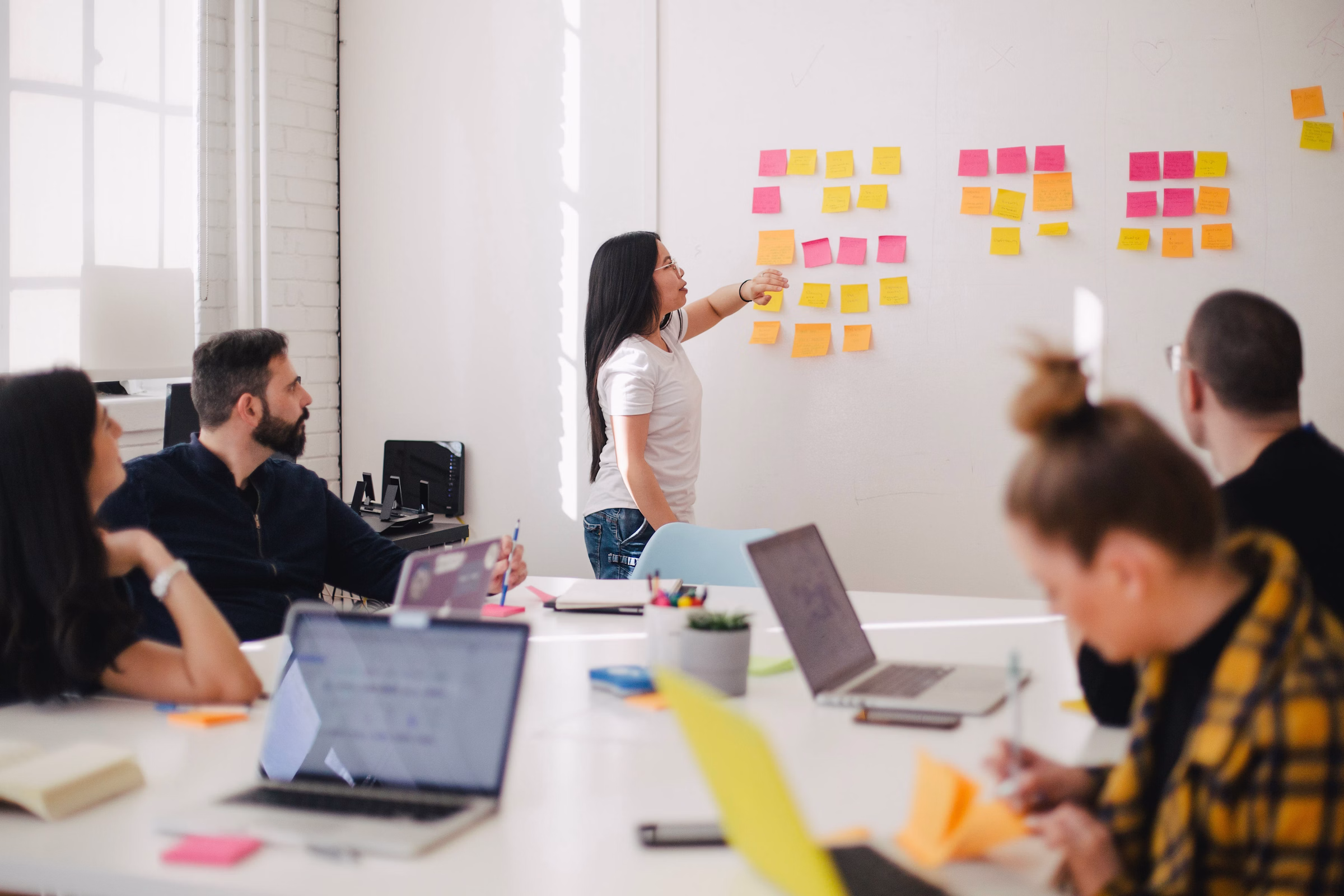 Business workshop mapping customer and operational workflows for a CRM or ERP engagement